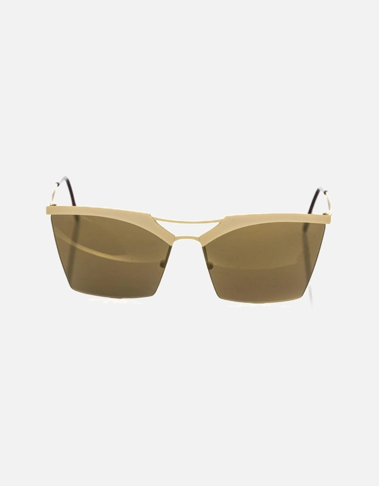 Gold Clubmaster Sunglasses with Champagne Lens Women