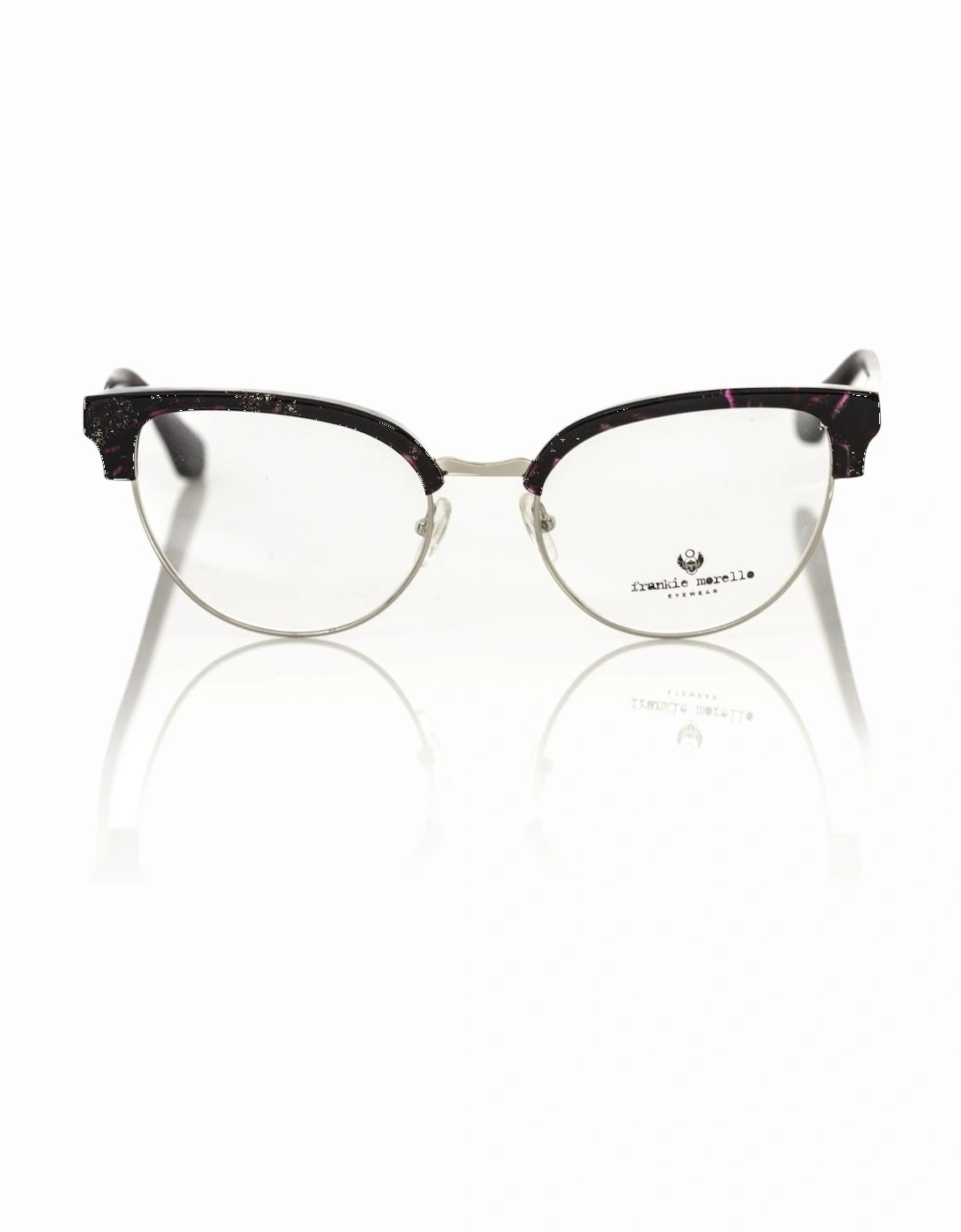 Bordeaux Glitter Clubmaster Glasses Women - Burgundy Frames, 6 of 5