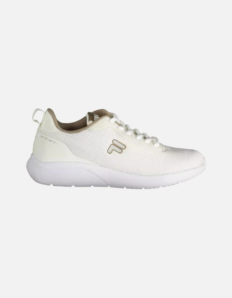 Lace-up Sports Shoe with Contrasting Details and Logo Women - Beige