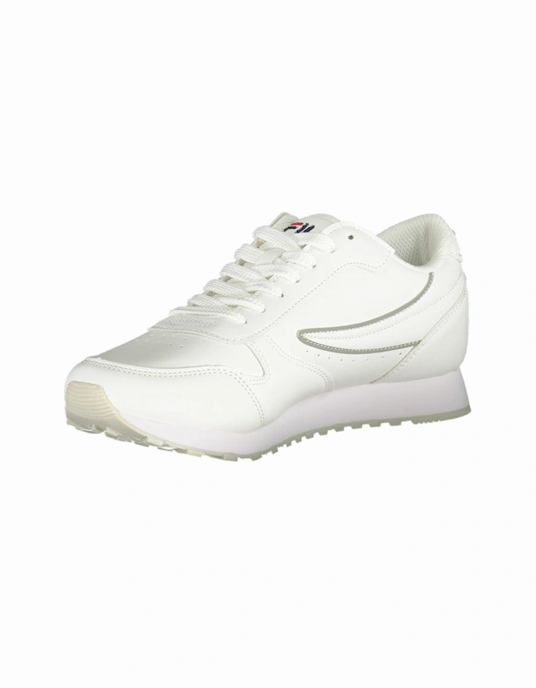 Laced Sports Footwear with Contrast Details and Logo. Women - White