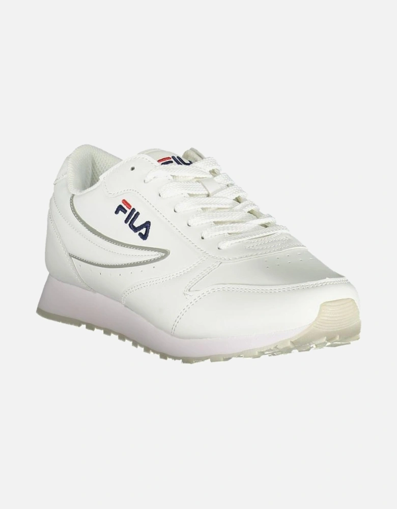 Laced Sports Footwear with Contrast Details and Logo. Women - White