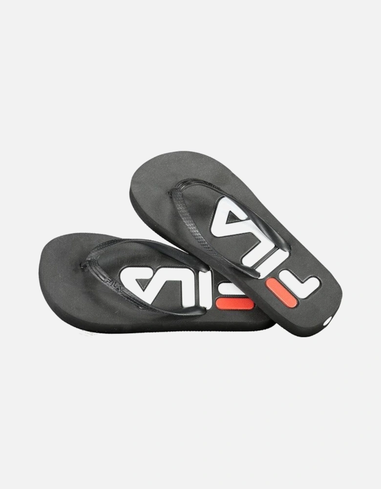 Logo Wedge Flip Flops Women - Black Sandals