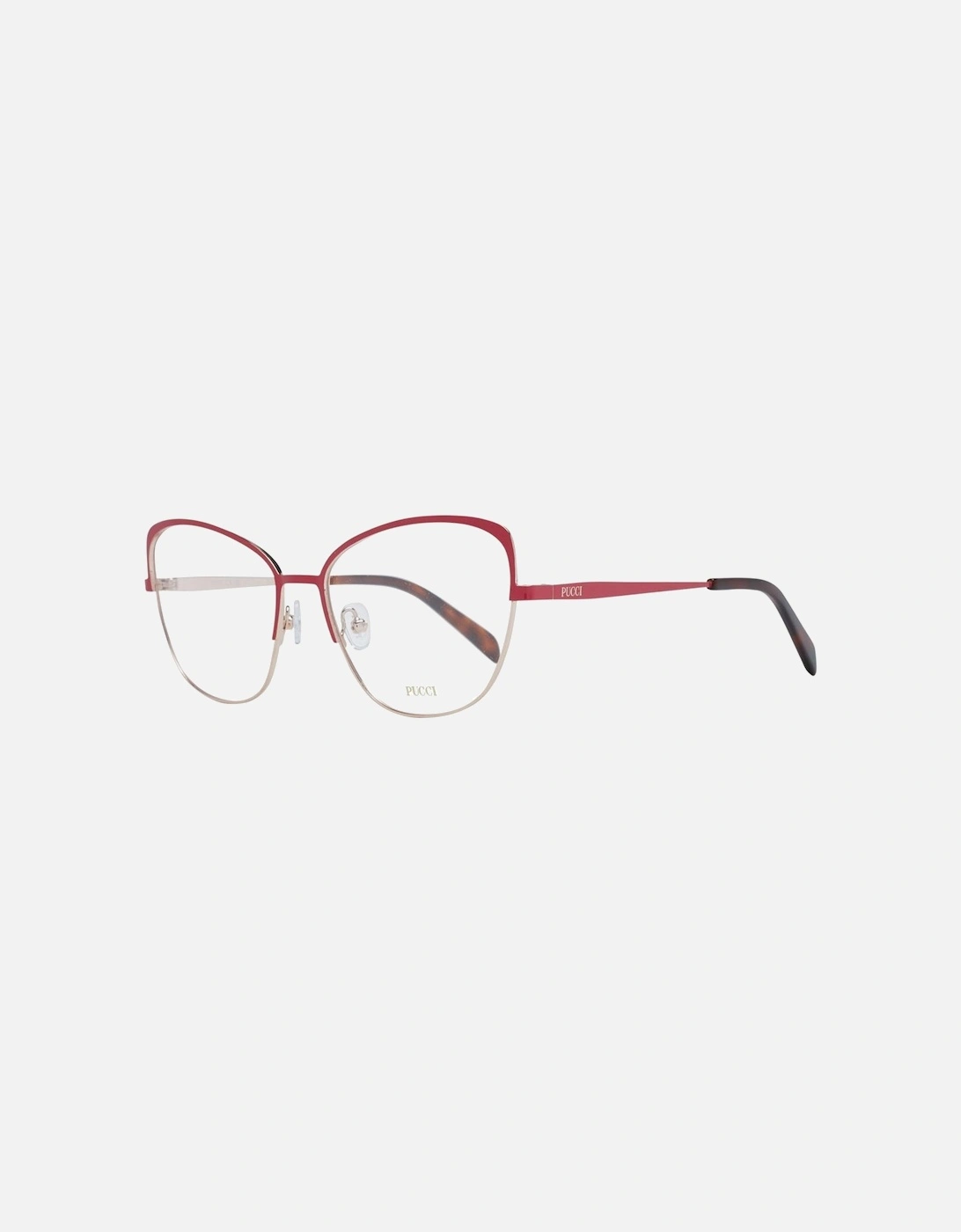 Cat Eye Full-Rim Metal Glasses Women - Red Frames, 4 of 3