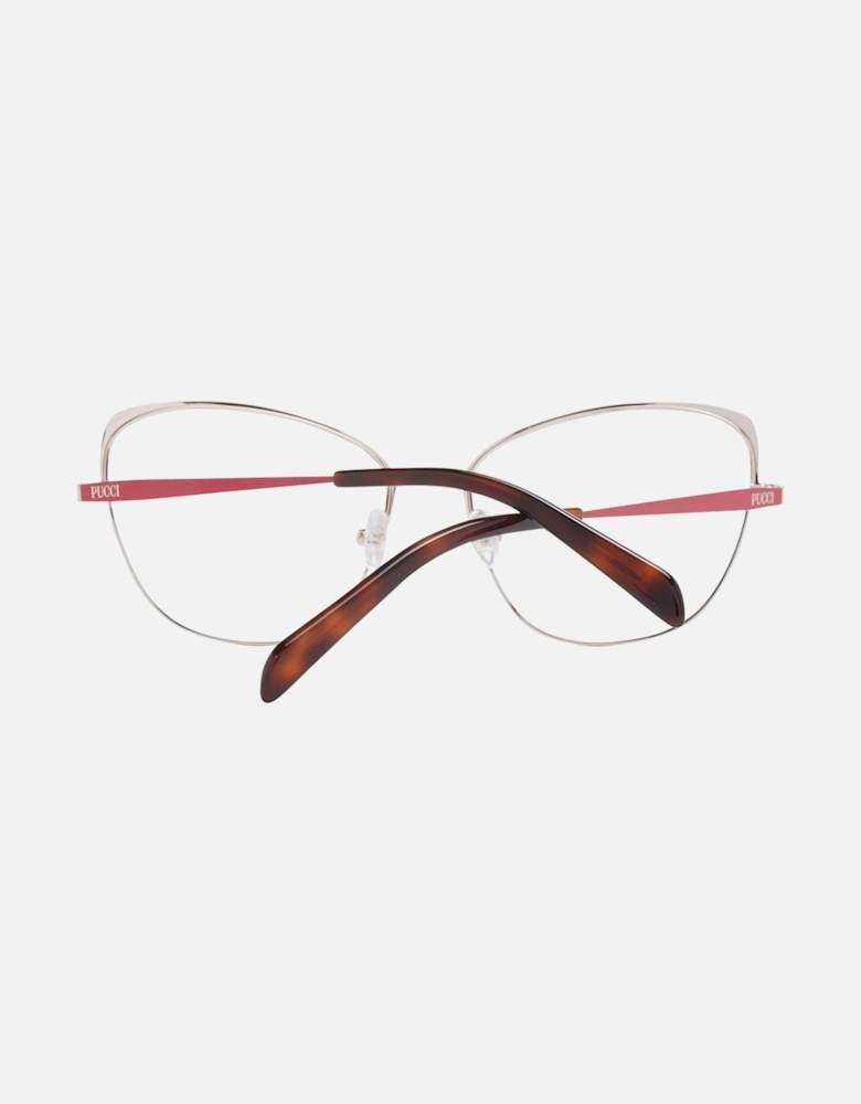 Cat Eye Full-Rim Metal Glasses Women - Red Frames