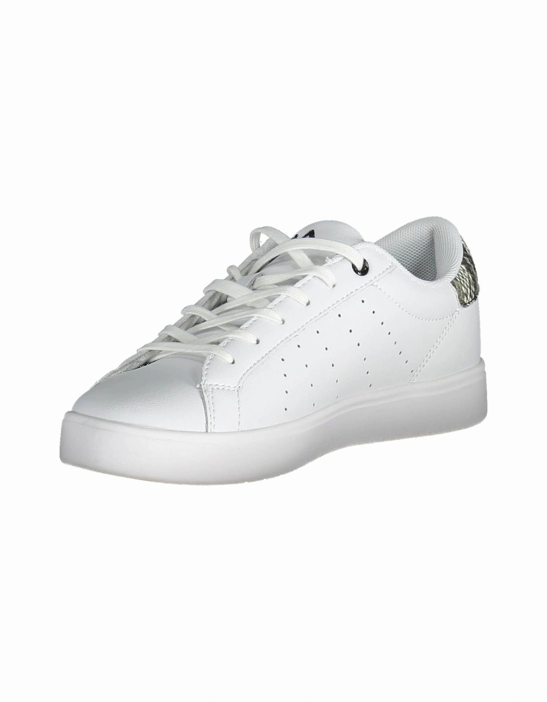 Lace-up sports shoe with contrasting details and logo. Women - White