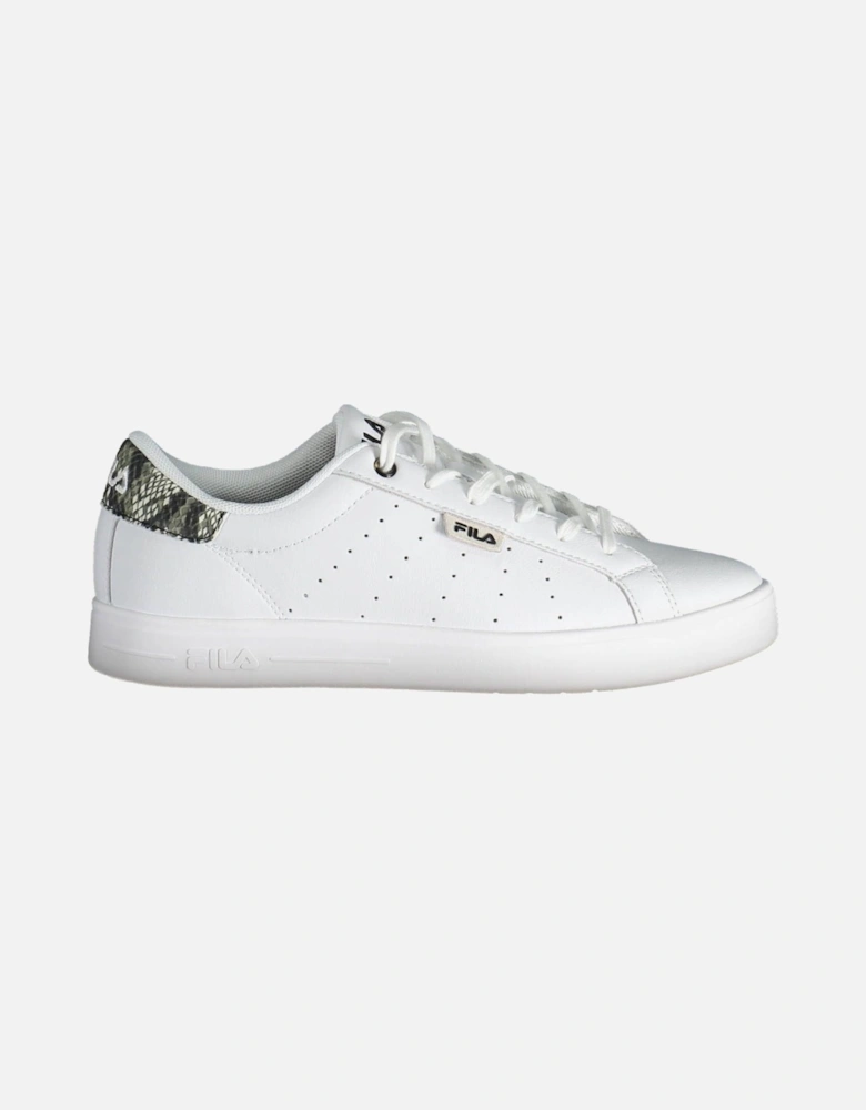 Lace-up sports shoe with contrasting details and logo. Women - White