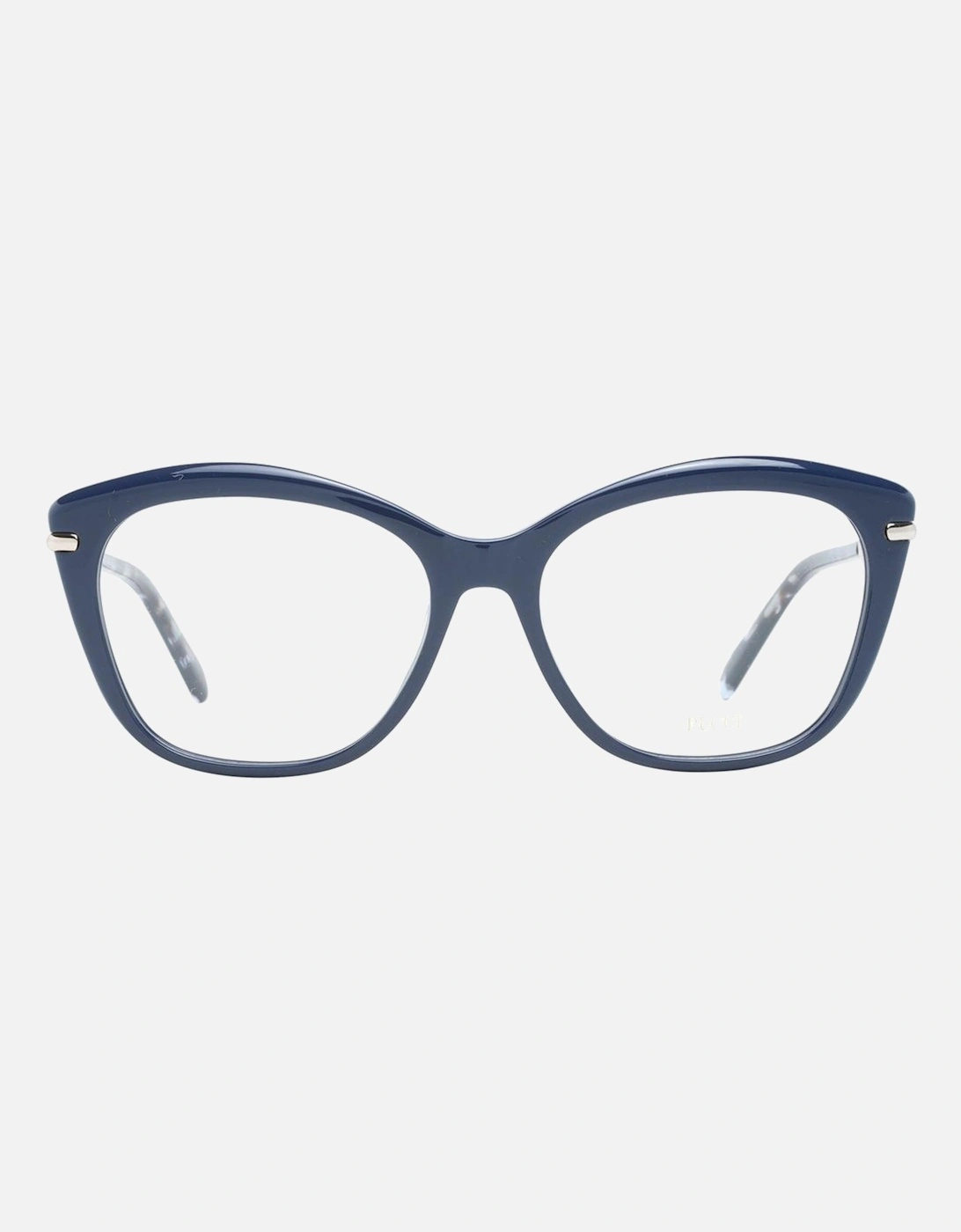 Square Blue Full-Rim Plastic Glasses Women Frames