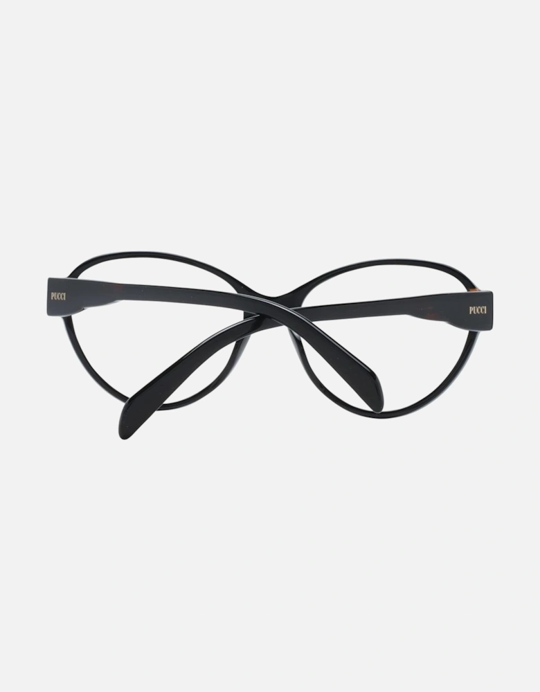 Full-Rim Butterfly Plastic Sunglasses with Demo Lenses Women - Black