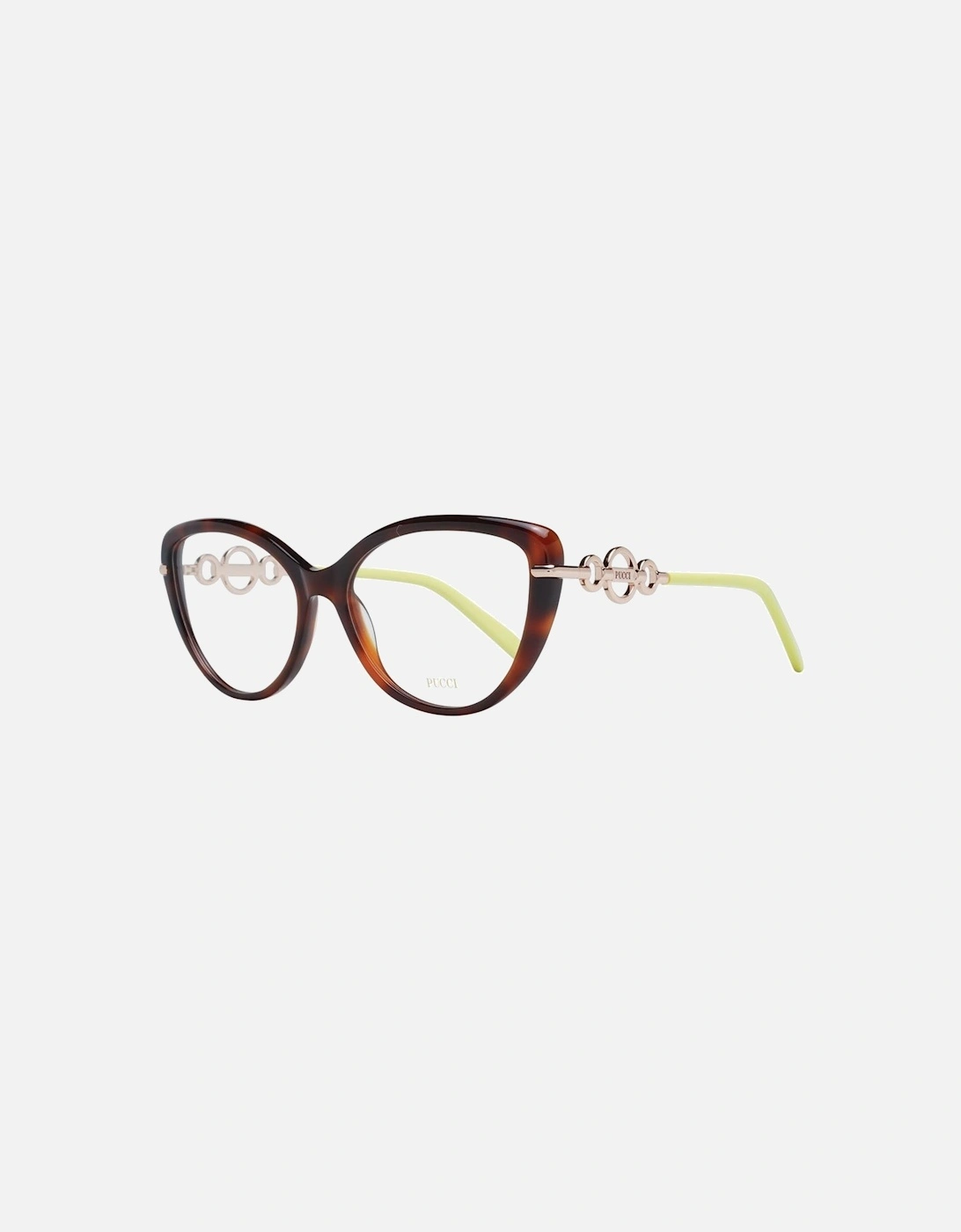 Cat Eye Full-Rim Plastic Frame Glasses Women - Brown, 4 of 3