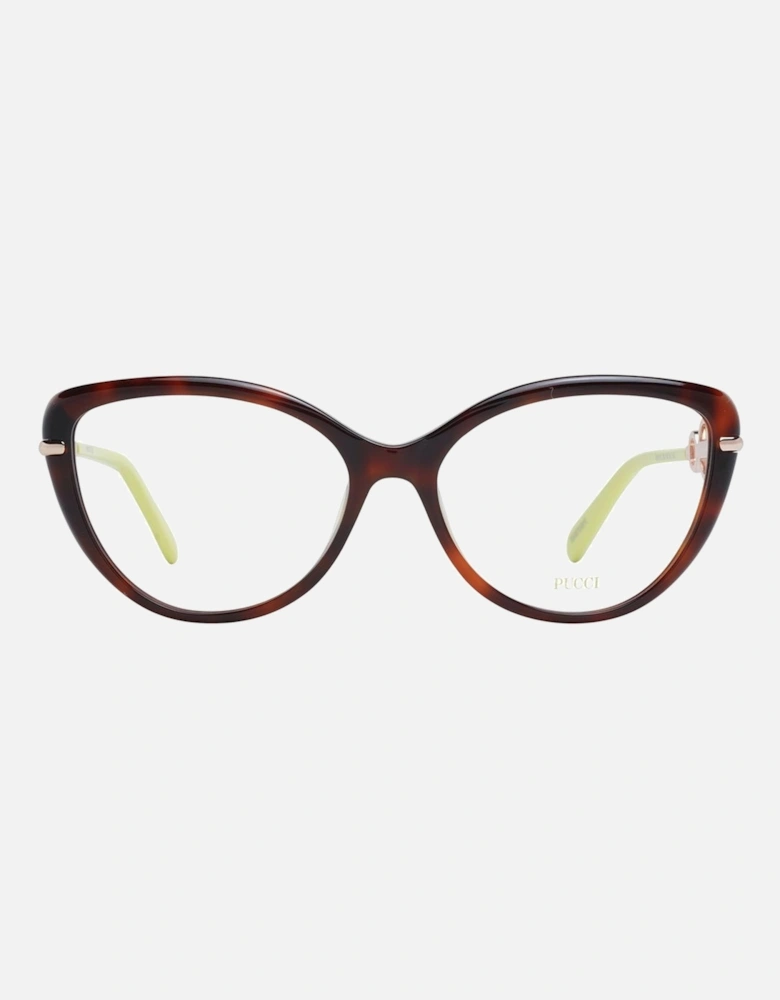 Cat Eye Full-Rim Plastic Frame Glasses Women - Brown