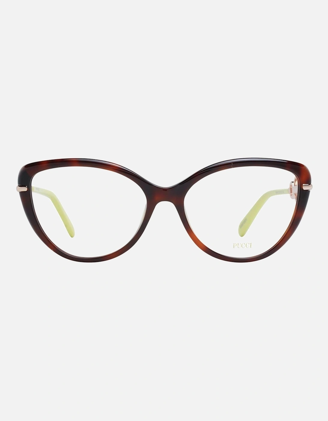 Cat Eye Full-Rim Plastic Frame Glasses Women - Brown
