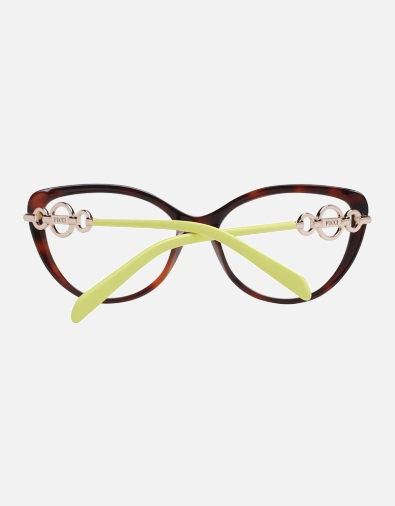 Cat Eye Full-Rim Plastic Frame Glasses Women - Brown