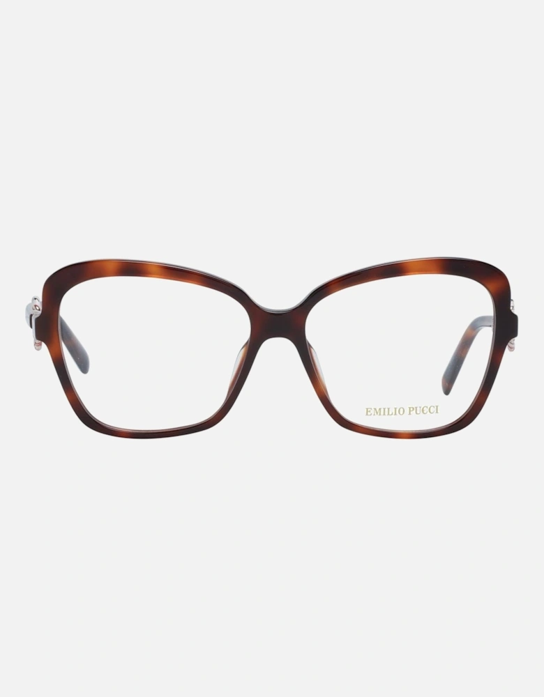 Butterfly Full-Rim Plastic Frame Glasses Women - Brown