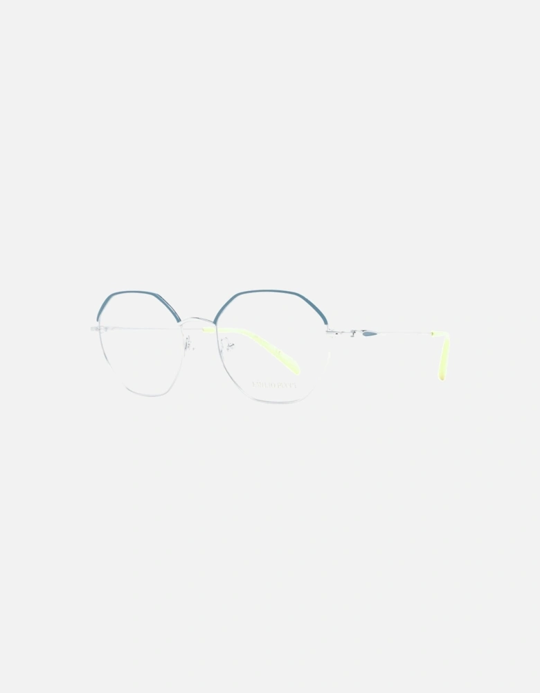 Round Metal Full-Rim Glasses with Demo Lenses Women - Gray Frames