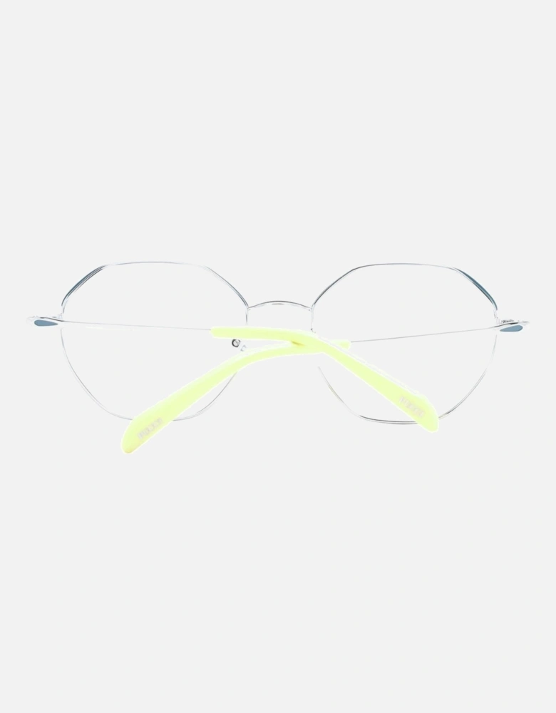 Round Metal Full-Rim Glasses with Demo Lenses Women - Gray Frames