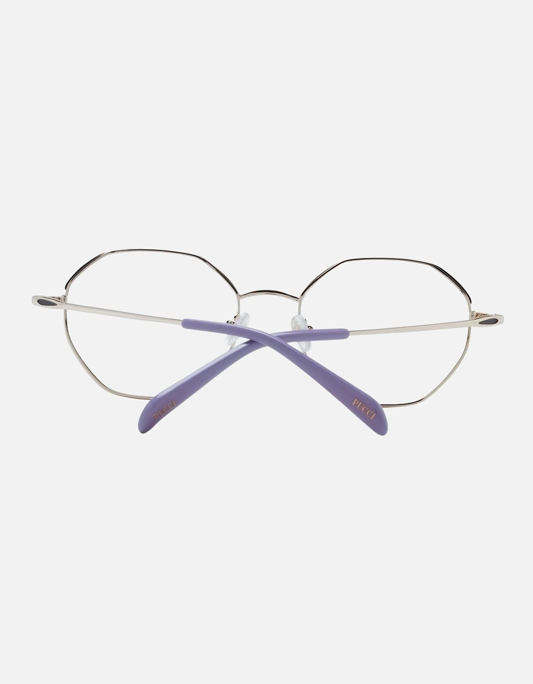 Round Full-Rim Metal Frame Glasses Women - Black