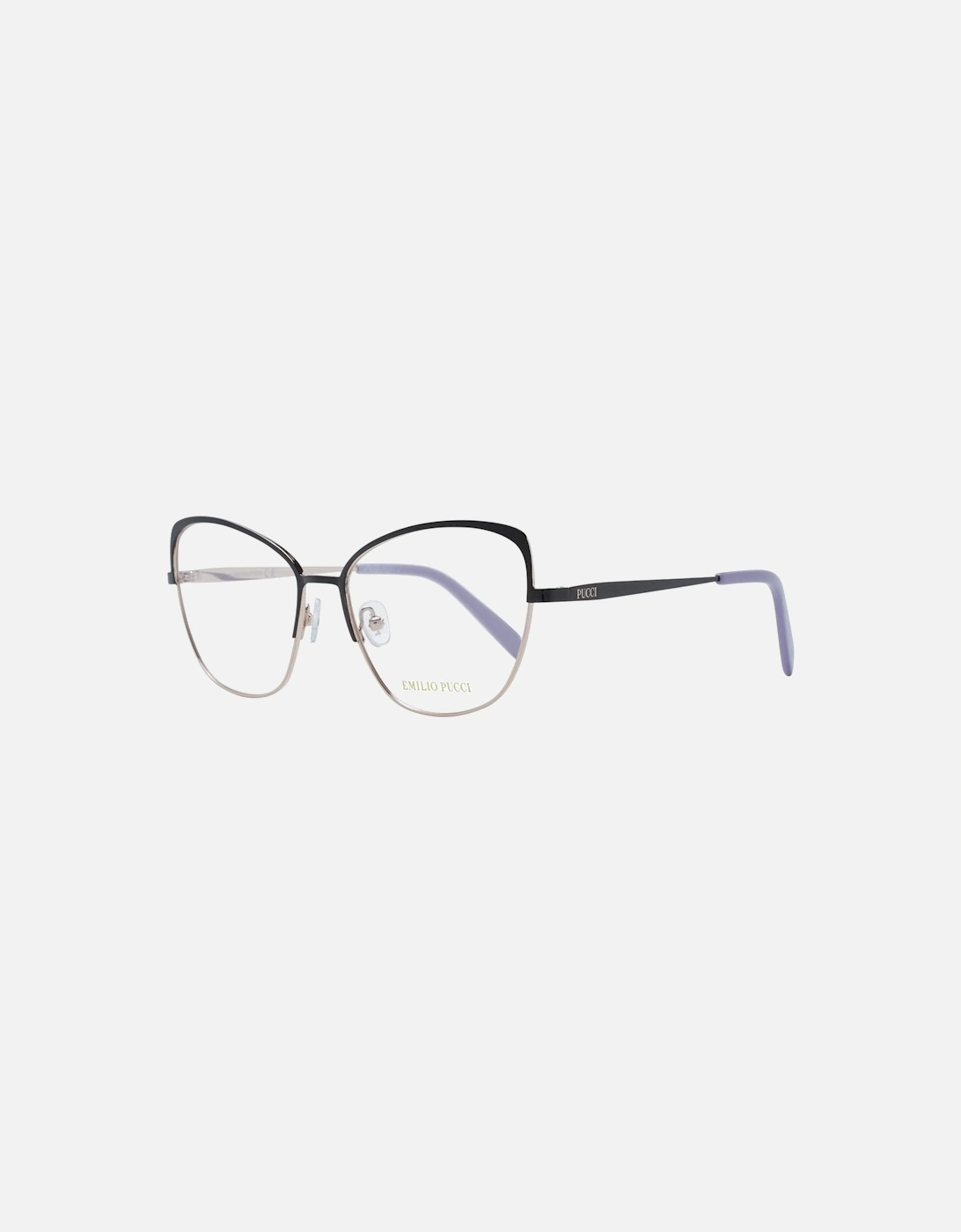Cat Eye Full-Rim Metal Frame Glasses Women - Black, 4 of 3