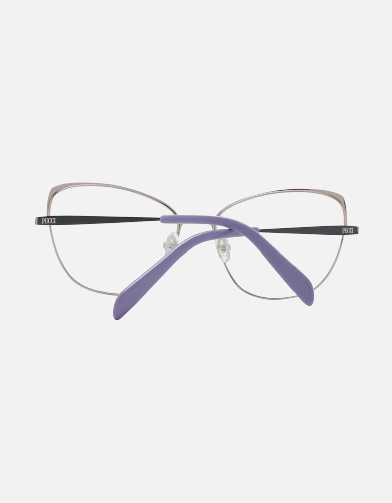 Cat Eye Full-Rim Metal Frame Glasses Women - Black