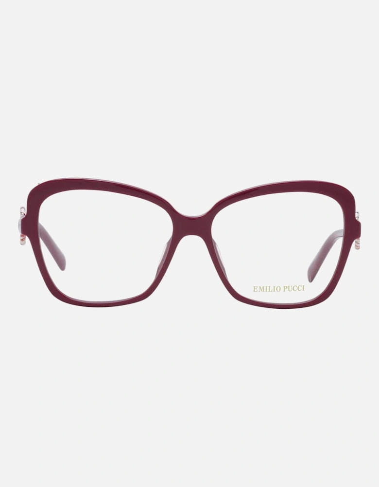 Butterfly Full-Rim Plastic Frame Glasses Women - Red