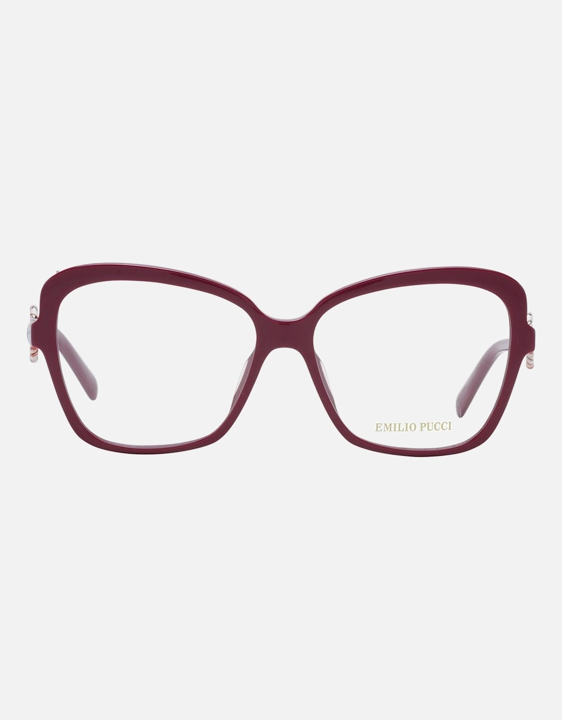 Butterfly Full-Rim Plastic Frame Glasses Women - Red