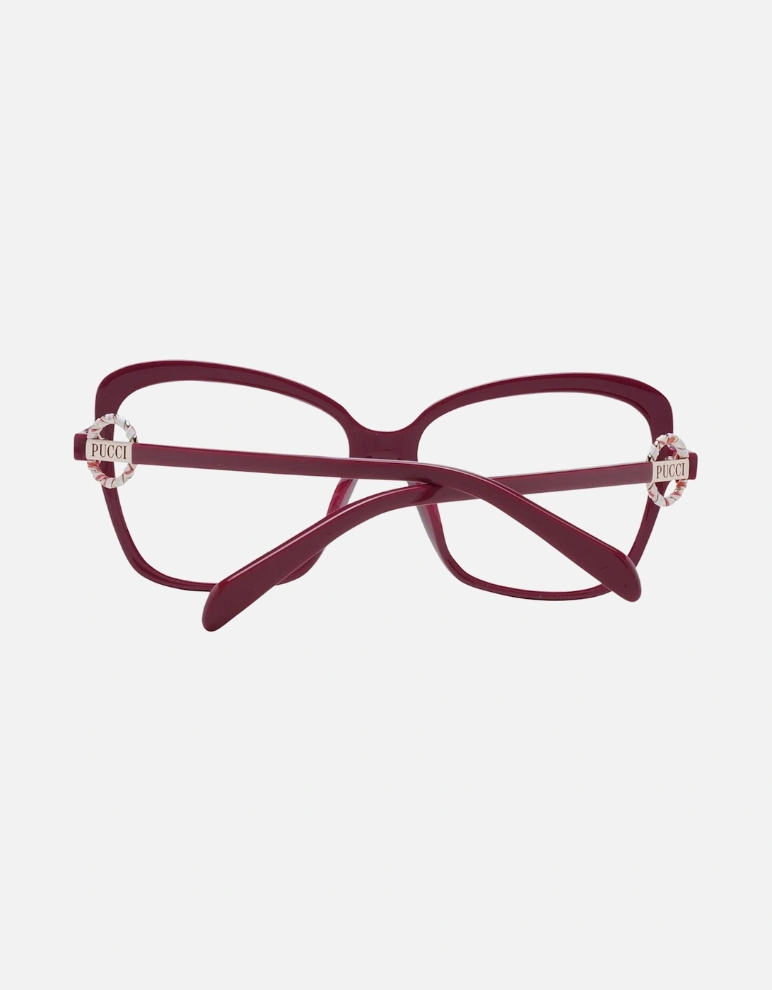 Butterfly Full-Rim Plastic Frame Glasses Women - Red