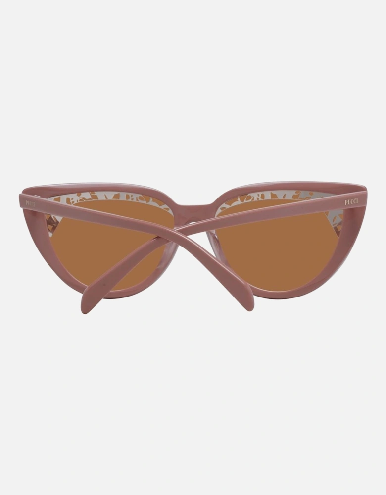 Cat Eye Full-Rim Sunglasses with Brown Lenses Women - Pink