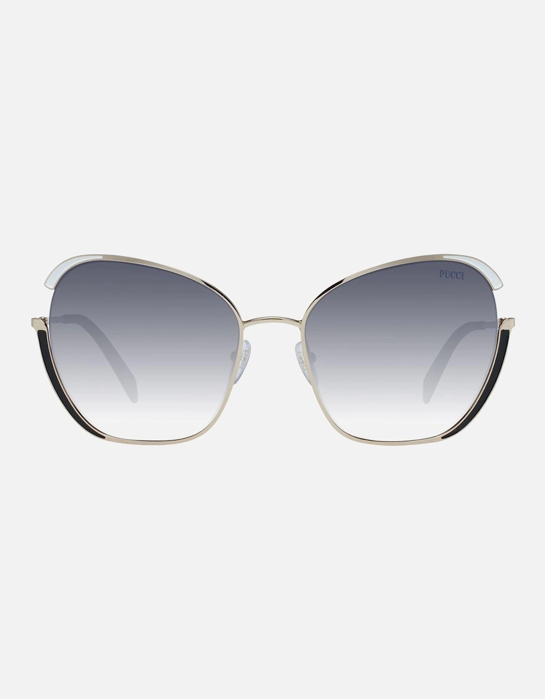 Butterfly Mirrored Gradient Sunglasses Women - Gold