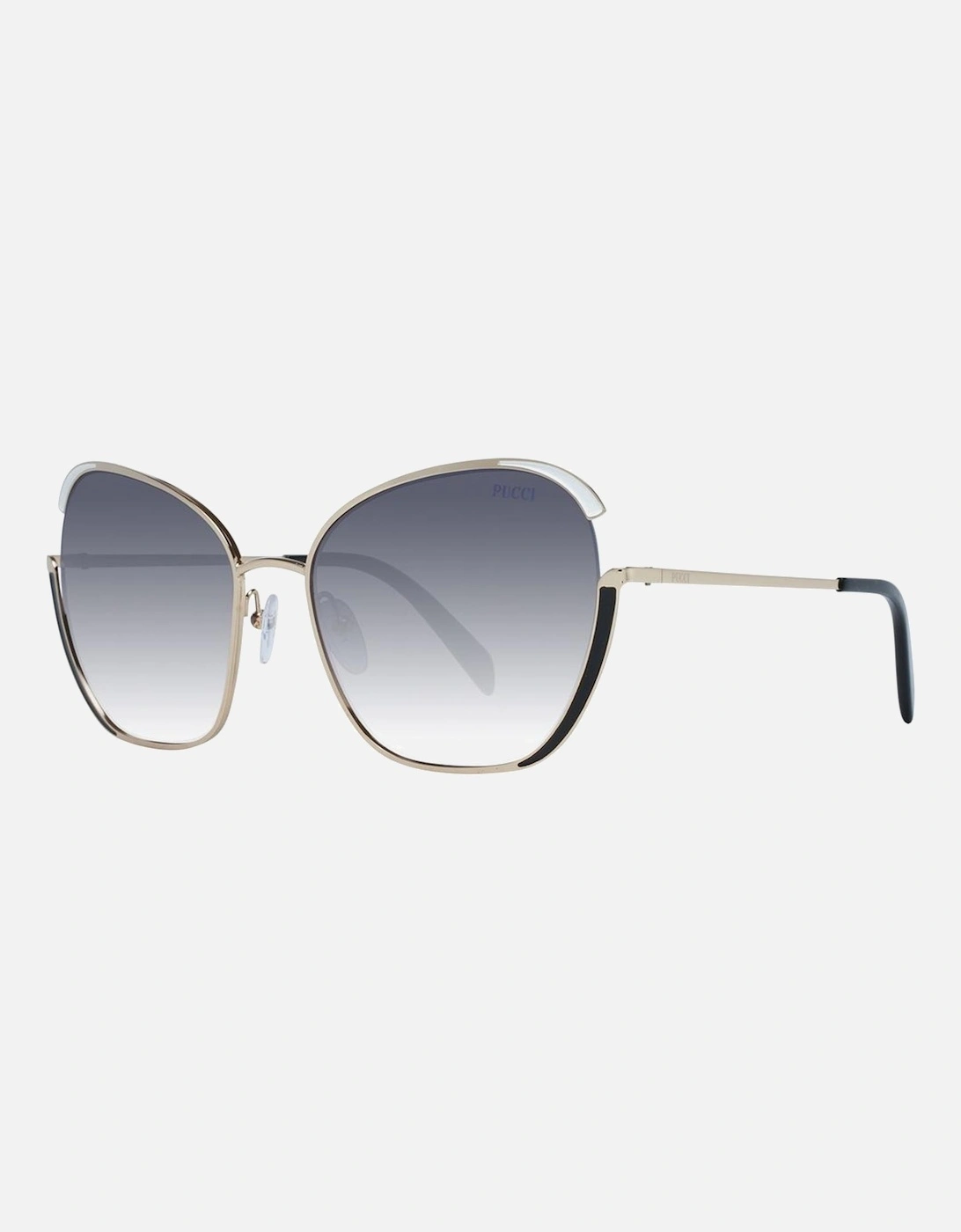 Butterfly Mirrored Gradient Sunglasses Women - Gold, 5 of 4