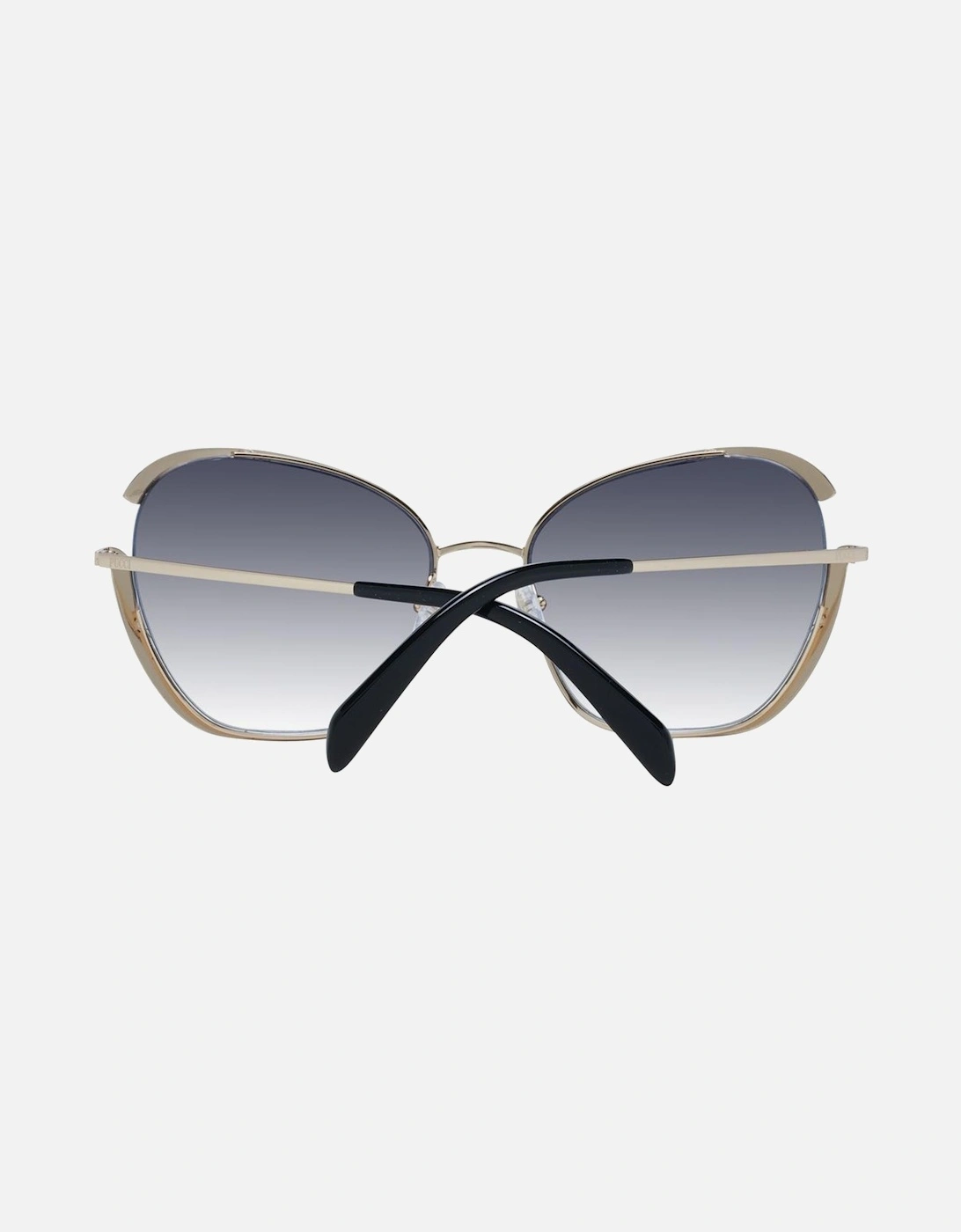Butterfly Mirrored Gradient Sunglasses Women - Gold