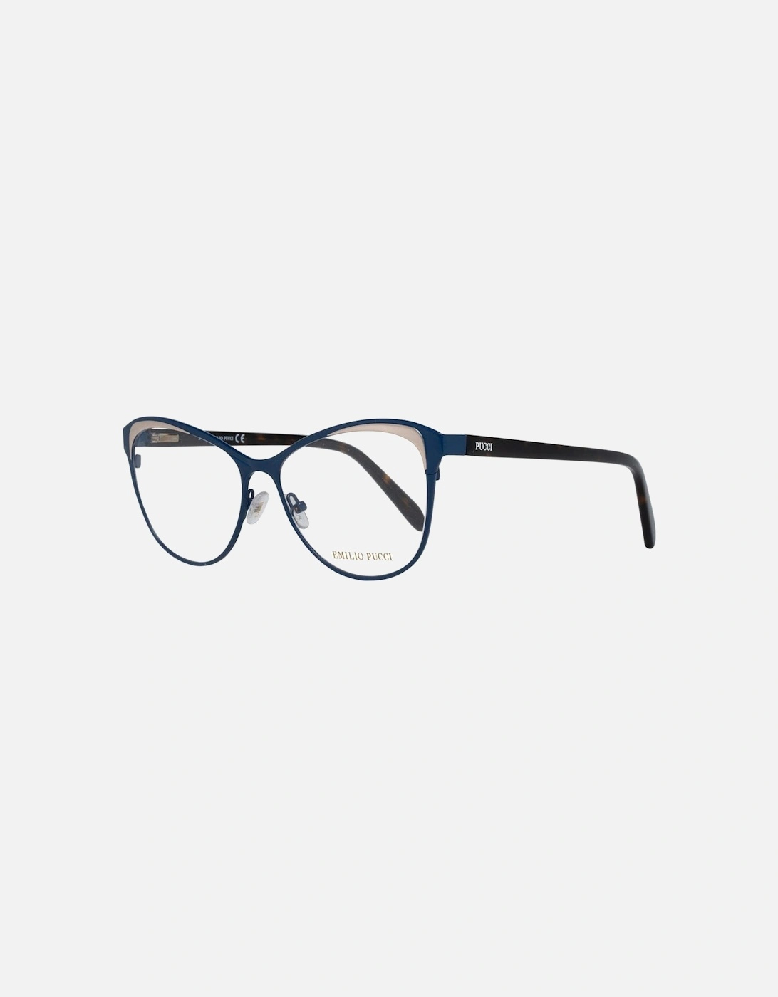 Full-Rim Metal Frame Glasses with Branded Case Women - Blue, 5 of 4