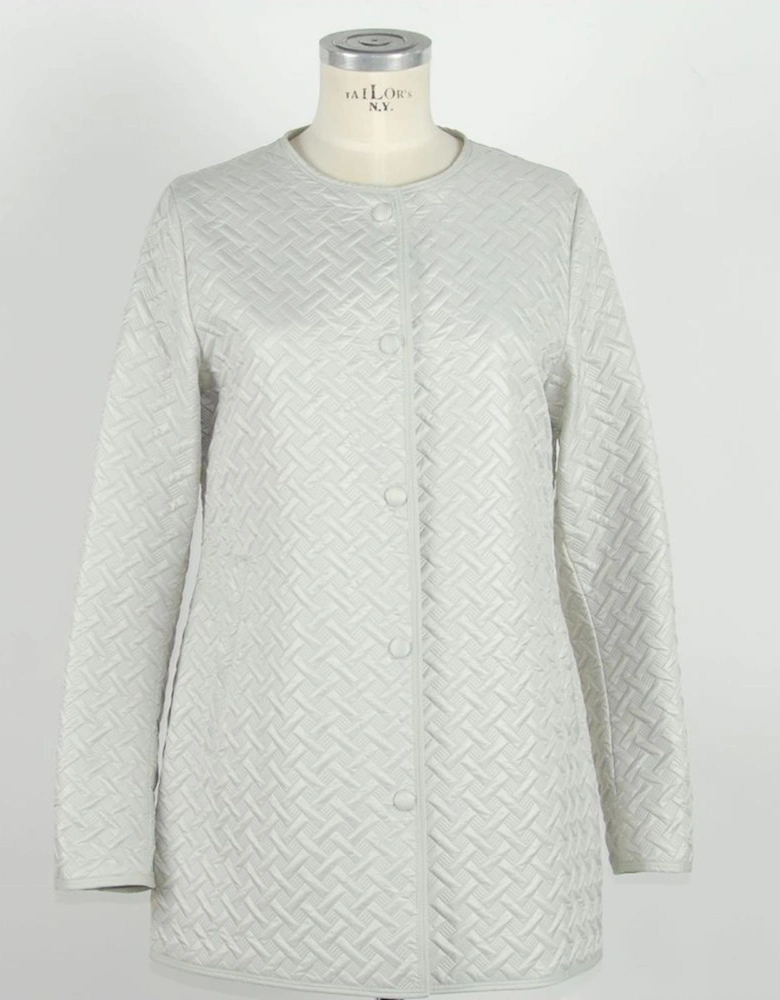 Quilted Leather Jacket EM957 Women - White Jackets