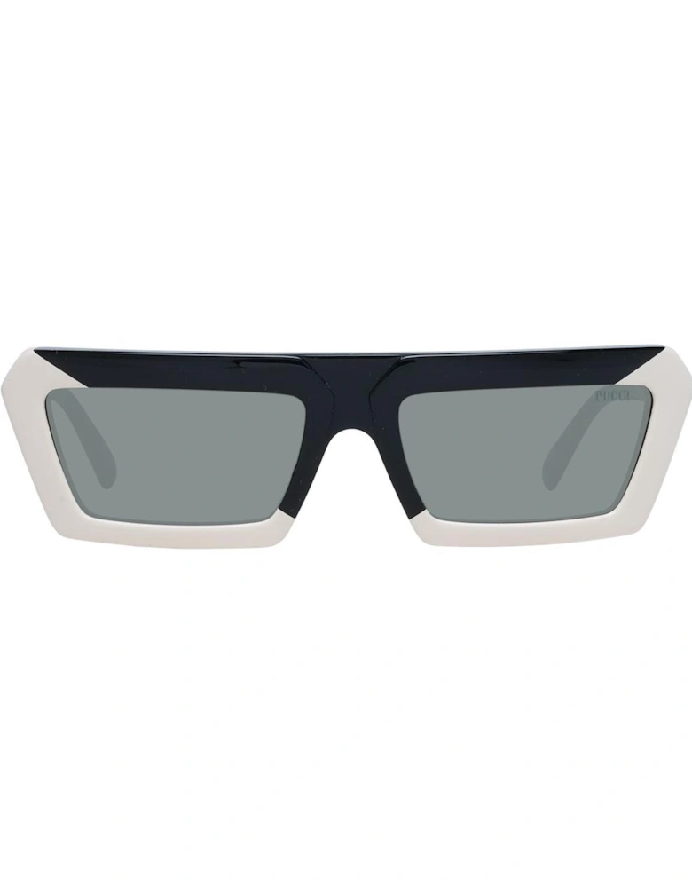 Rectangle Acetate Polarized Mirrored Sunglasses Women - Multicolor