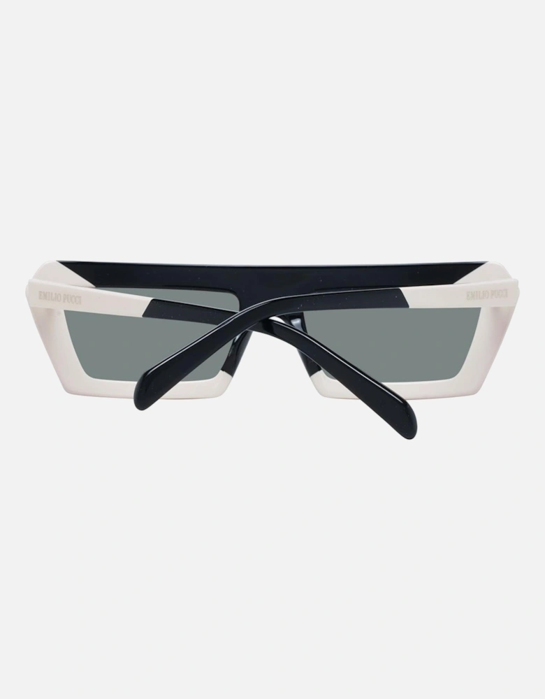 Rectangle Acetate Polarized Mirrored Sunglasses Women - Multicolor