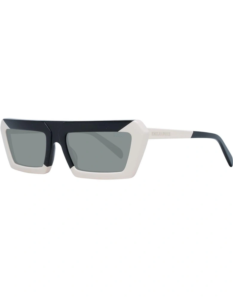 Rectangle Acetate Polarized Mirrored Sunglasses Women - Multicolor