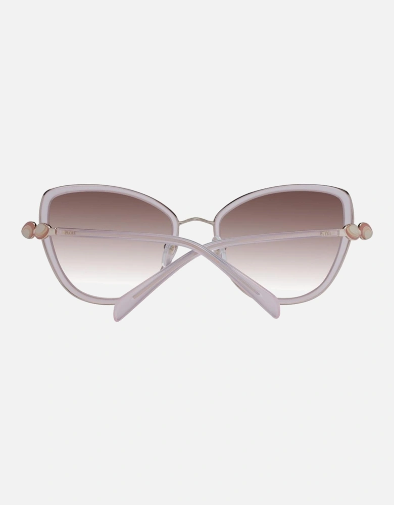 Gradient Butterfly Full-Rim Metal Sunglasses Women - Pink
