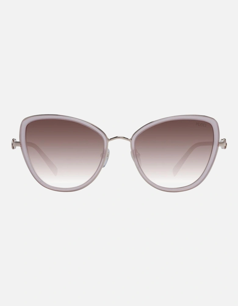 Gradient Butterfly Full-Rim Metal Sunglasses Women - Pink