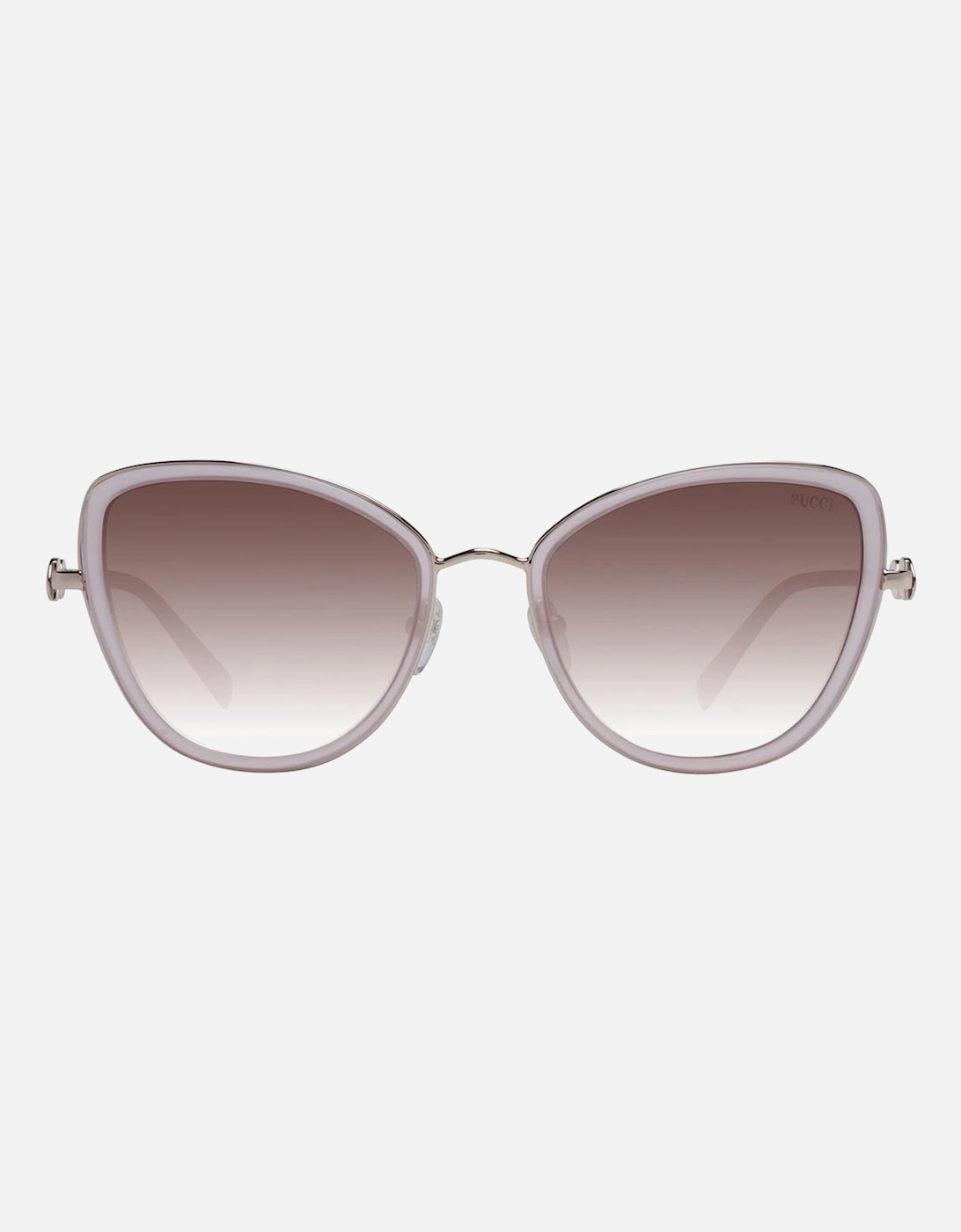 Gradient Butterfly Full-Rim Metal Sunglasses Women - Pink