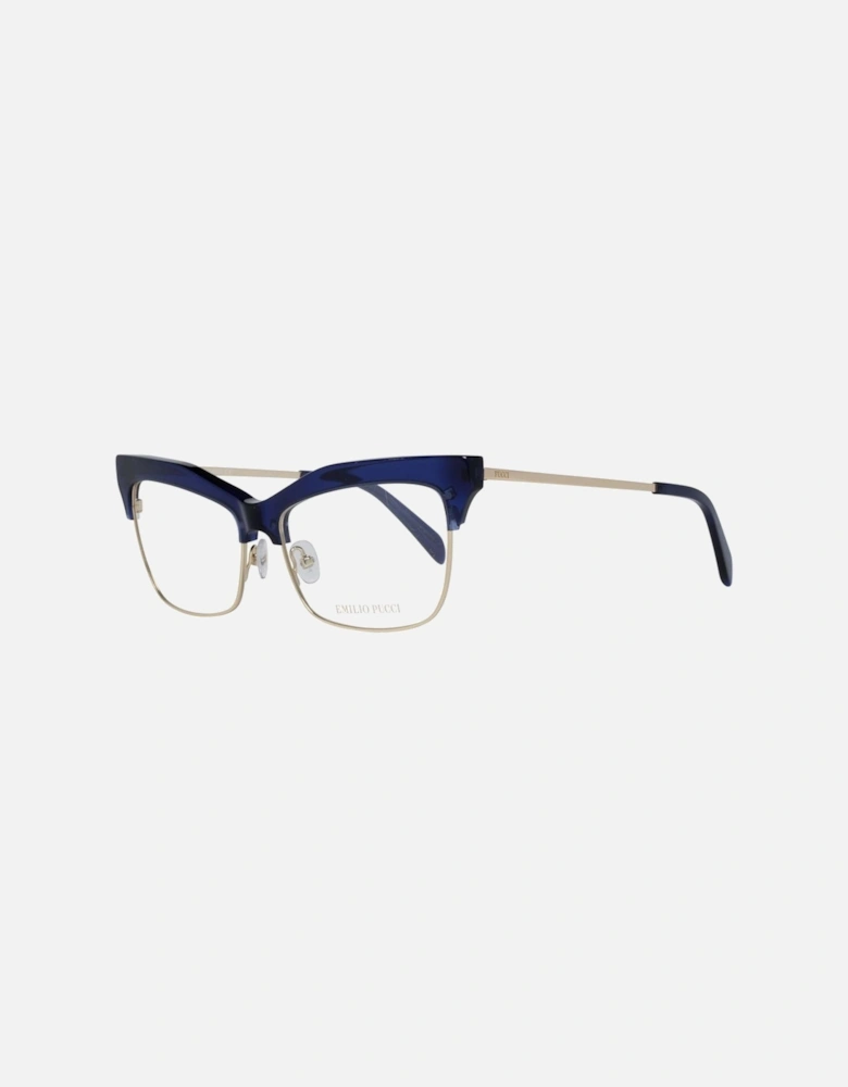 Full-Rim Plastic Frame Glasses with Spring Hinge Women - Blue
