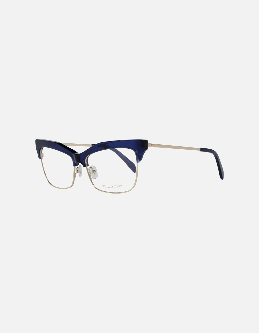 Full-Rim Plastic Frame Glasses with Spring Hinge Women - Blue, 5 of 4