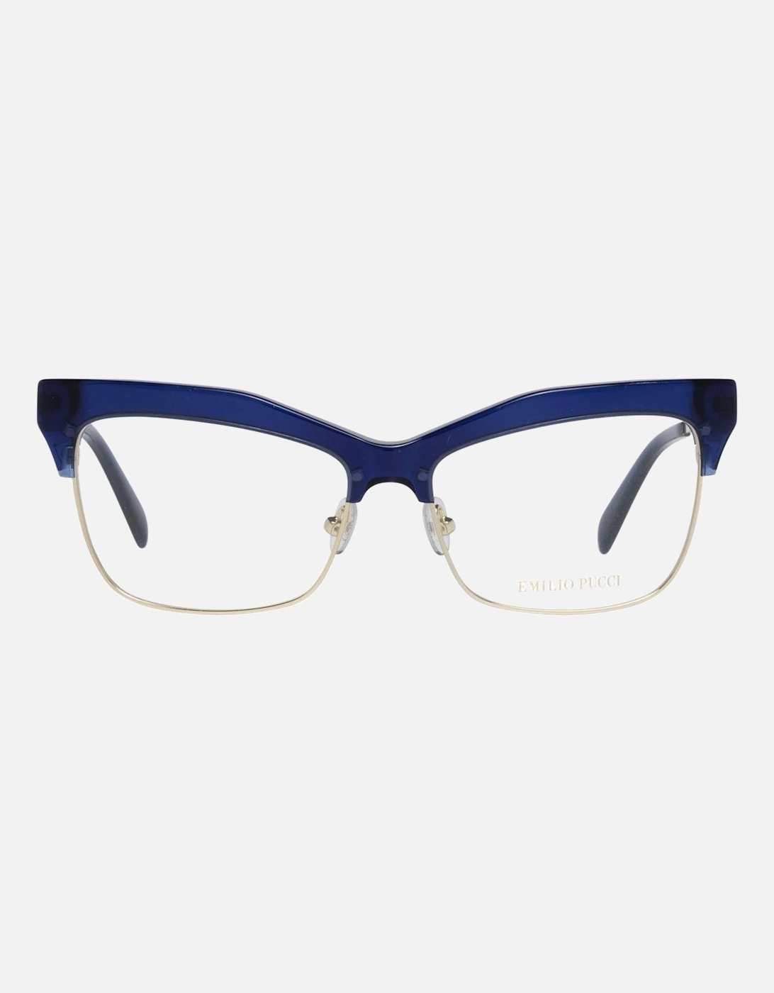 Full-Rim Plastic Frame Glasses with Spring Hinge Women - Blue
