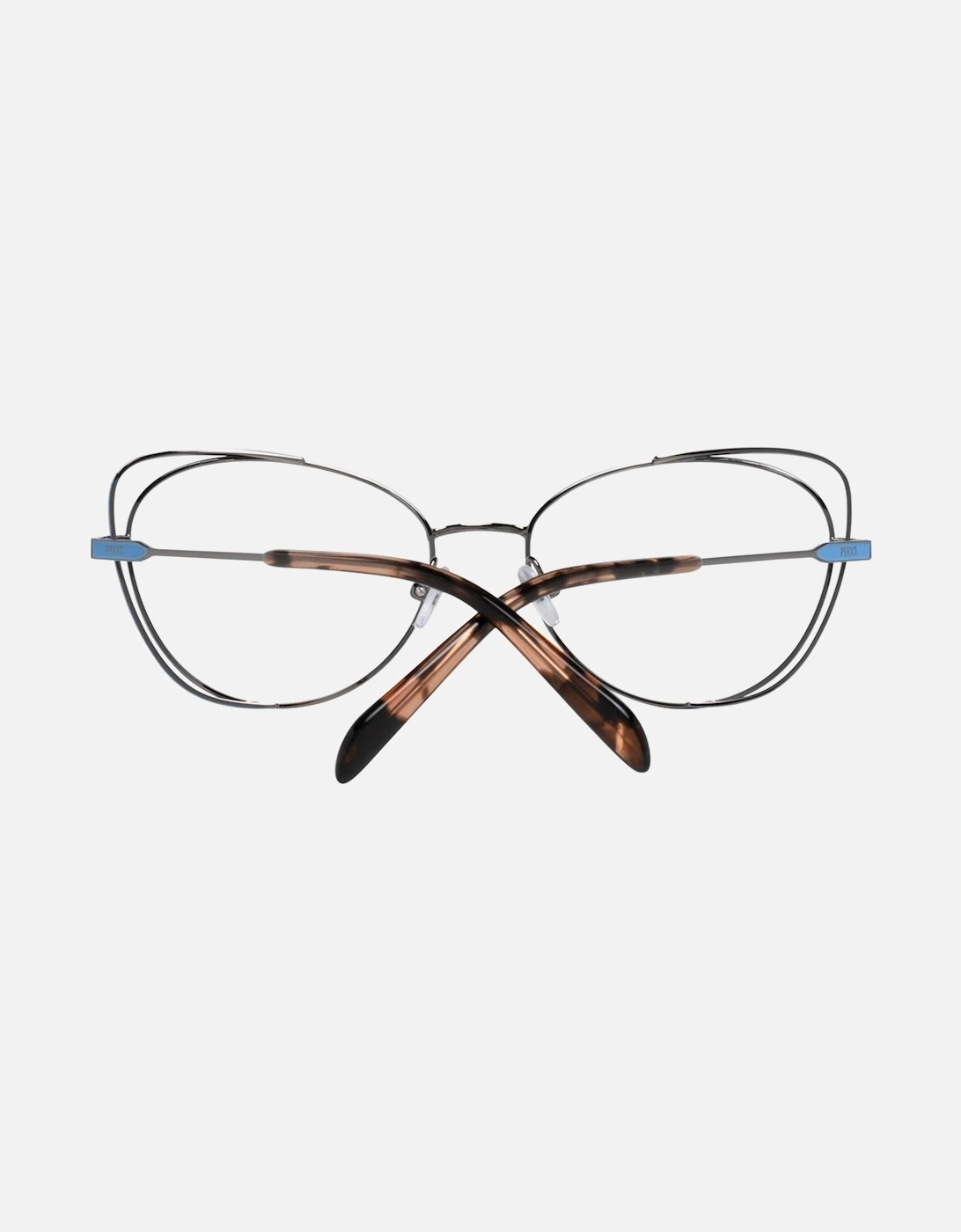 Oval Metal Full-Rim Eyeglasses Women - Silver Frames