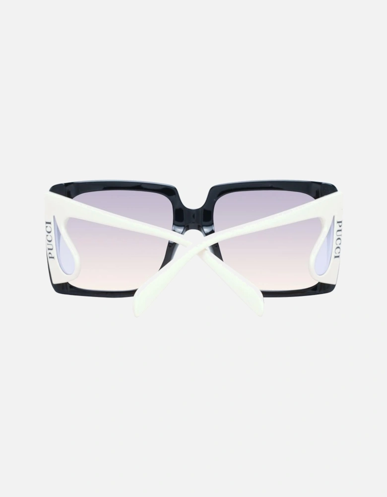 Square Gradient Lens Full-Rim Sunglasses Women - Black