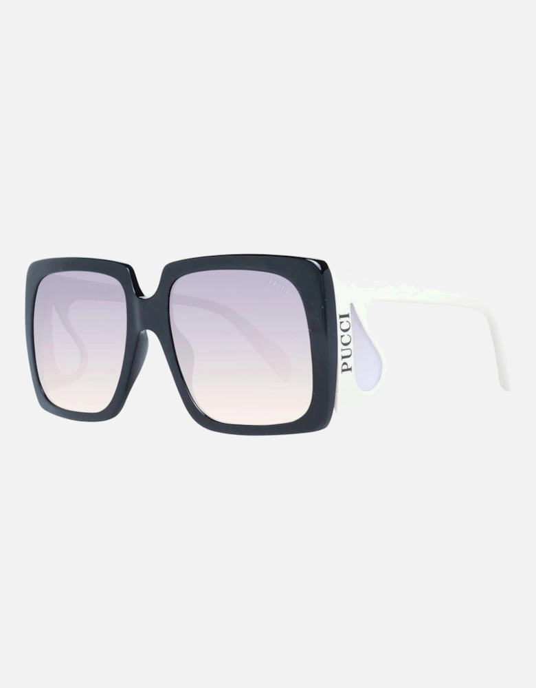 Square Gradient Lens Full-Rim Sunglasses Women - Black