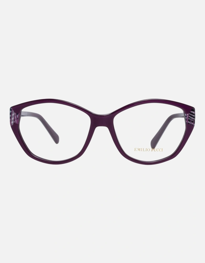 Full-Rim Plastic Frame Sunglasses with Spring Hinge Women - Purple