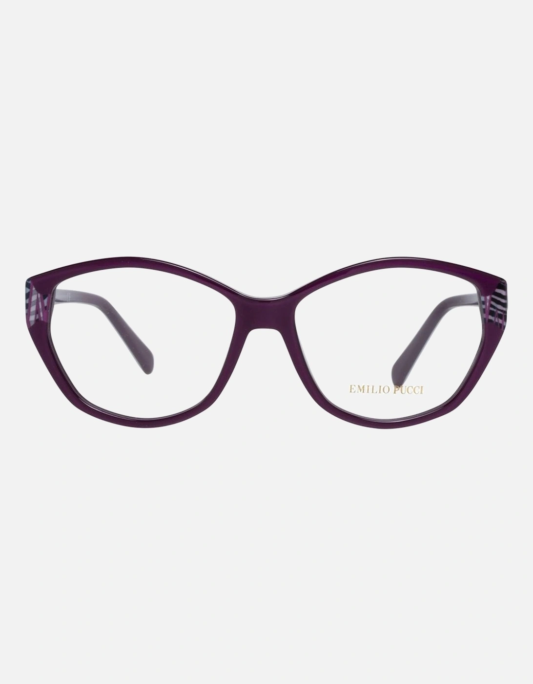 Full-Rim Plastic Frame Sunglasses with Spring Hinge Women - Purple