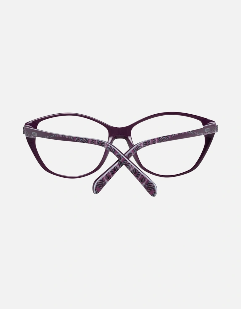 Full-Rim Plastic Frame Sunglasses with Spring Hinge Women - Purple