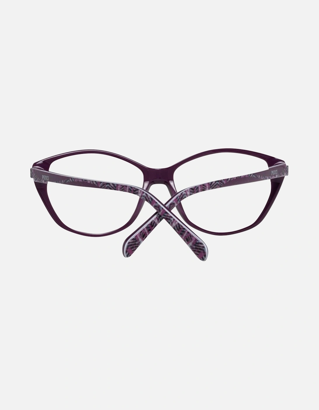 Full-Rim Plastic Frame Sunglasses with Spring Hinge Women - Purple