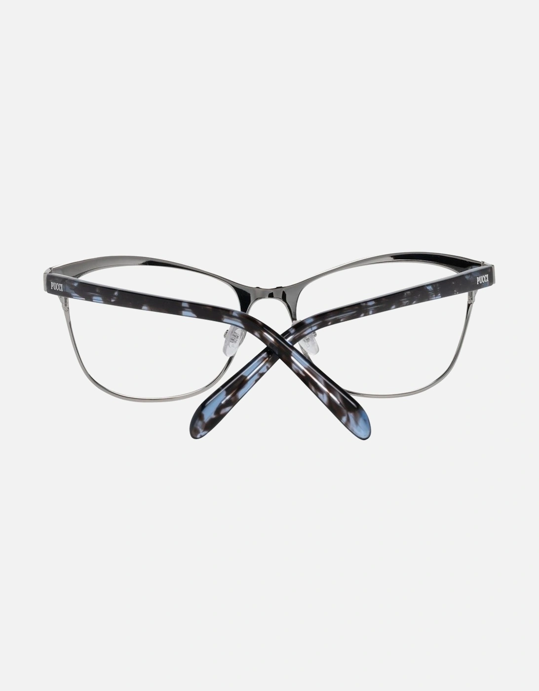 Full-Rim Metal & Plastic Frame Glasses Women - Silver