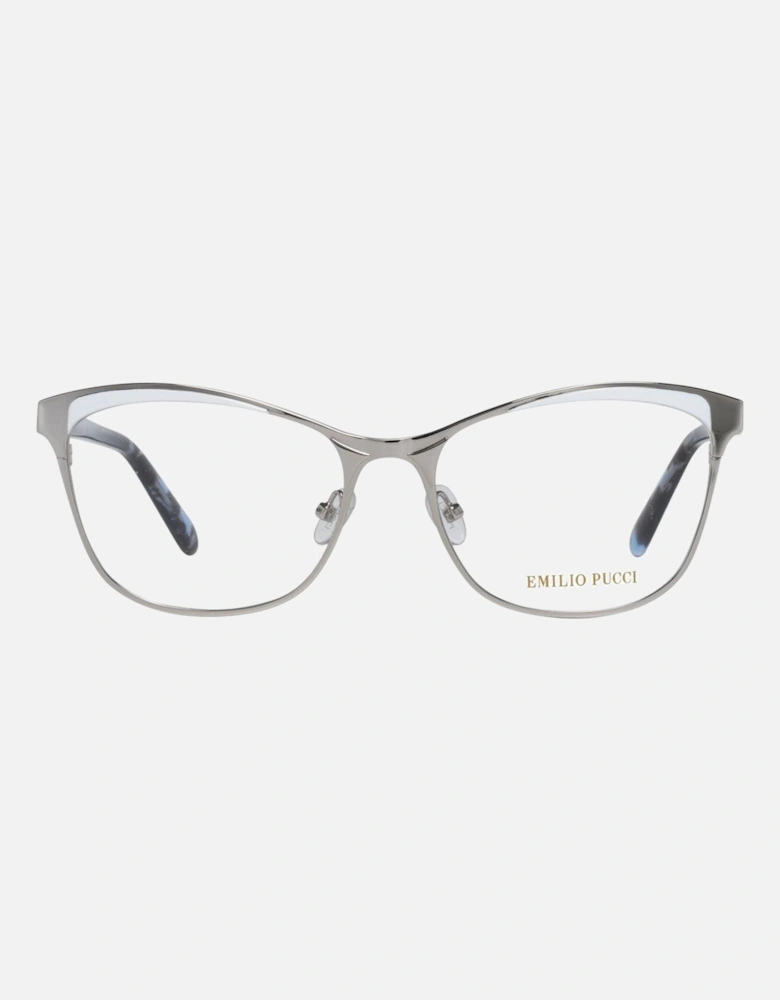 Full-Rim Metal & Plastic Frame Glasses Women - Silver