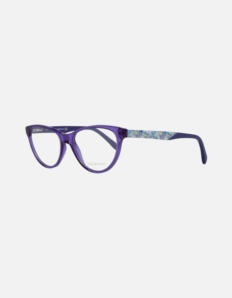 Full-Rim Plastic Frame Eyeglasses with Branded Case Women - Purple